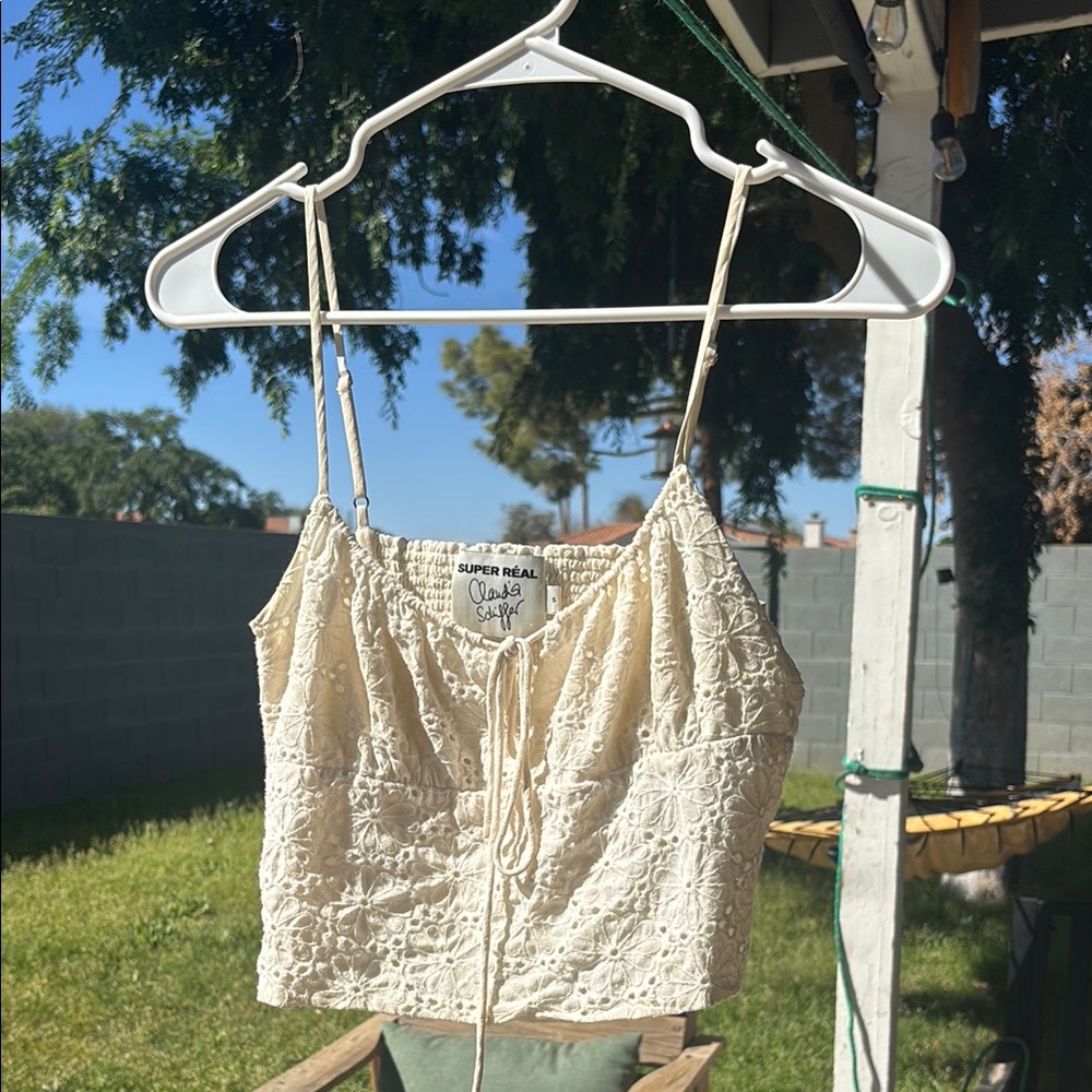 Cream Lace Women’s Top